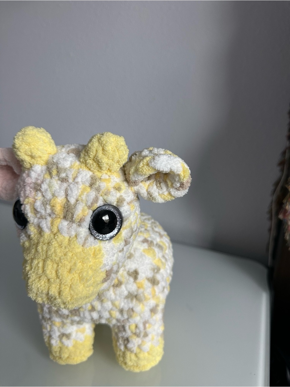 Handmade Crochet Cow Plushie - Picture 4 of 8
